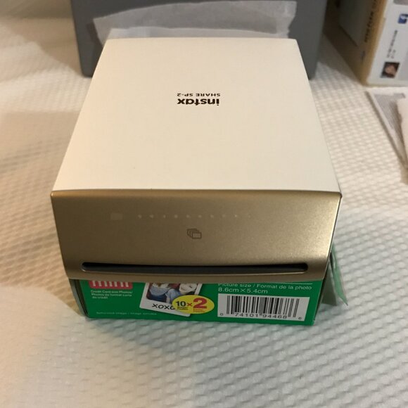 Fujifilm Instax Share SP‑2 Smartphone Printer Kit- Gold- New in Box + Bonus Film - Picture 8 of 13